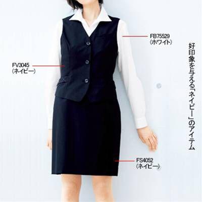 ヌーヴォ FS4052 セミタイトスカート 5号〜19号 オフィスウェア 事務服 制服 ヌーヴォ FS4052 セミタイトスカート 5号-19号 オフィスウェア 事務服