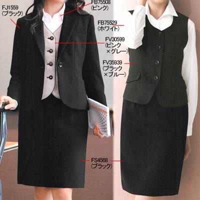 ヌーヴォ FS4568 セミタイトスカート 21号-23号 オフィスウェア 事務服