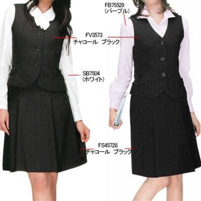 ヌーヴォ　FS45728　ソフトプリーツスカート　オフィスウェア　事務服　5号〜19号　制服