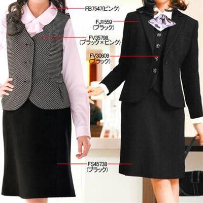 ヌーヴォ　FS45738　アジャスター付マーメードスカート　5号〜19号　事務服　制服　オフィスウェア