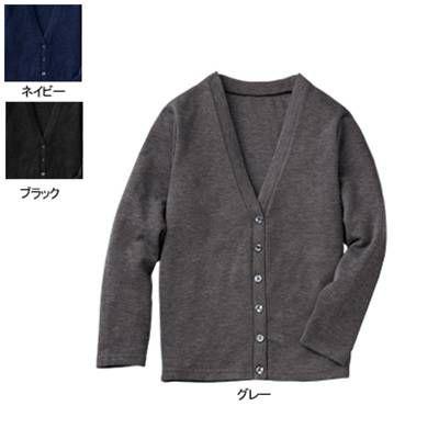 ヌーヴォ FN1580 カーディガン（レギュラー丈） LL・グレー5 事務服 制服｜kinsyou-webshop