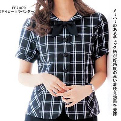 ヌーヴォ　FB71070　オーバーブラウス　5号〜19号　オフィスウェア　事務服　制服