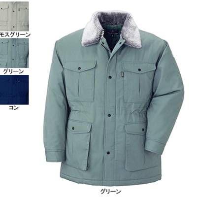 ジーベック 作業服 作業着 991 コート L・グリーン60 作業服 作業着 秋冬用