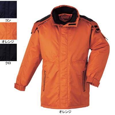 新しいブランド 591 ジーベック コート 秋冬用 作業着 作業服 5L・オレンジ82 防寒服
