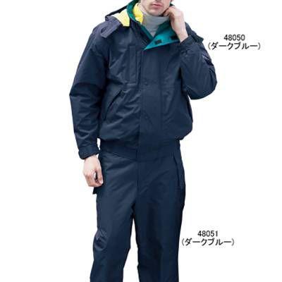 自重堂　作業服　作業着　秋冬用　XL　48050　防寒ブルゾン　防寒着　防寒服　ダブルライナー防水防寒ブルゾン（フード付）