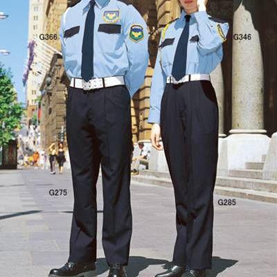 警備服・防犯商品 G-best G346 夏長袖ブラウス(女性用) S-4L ワッペン