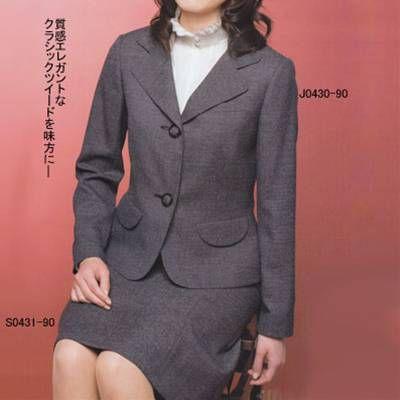 ピエ J0430-90 ジャケット 5号-15号 オフィスウェア : 作業服 空調服