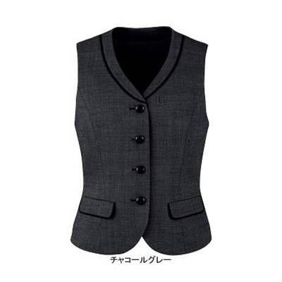 ピエ V0311-97 ベスト(4ツボタン) 17号〜19号 オフィスウェア ピエ V0311-97 ベスト(4ツボタン) 17号-19号 オフィスウェア : 作業服