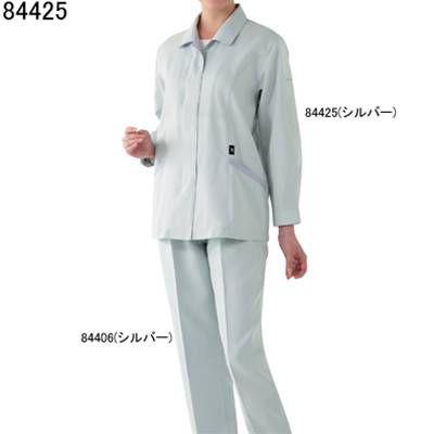 自重堂 作業服 84425 エコ高制電長袖スモック(フロントファスナー仕様
