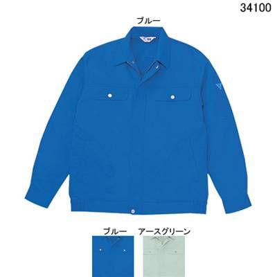 自重堂 作業服 34100 形態安定長袖ブルゾン 4L 春夏用 作業着 自重堂 作業服 34100 形態安定長袖ブルゾン 4L 春夏用 作業着 : 作業服