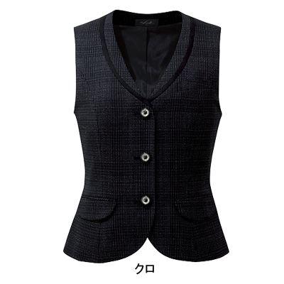 ピエ V8110 ベスト（3ツボタン） 17号〜19号 【事務服・制服・オフィスウェア】 ピエ V8110 ベスト（3ツボタン） 17号-19号 (事務服・制服・オフィス