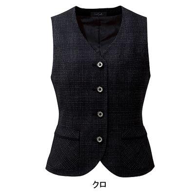 ピエ V8111 ベスト（4ツボタン） 17号〜19号 【事務服・制服・オフィスウェア】 ピエ V8111 ベスト（4ツボタン） 17号-19号 (事務服・制服・オフィス