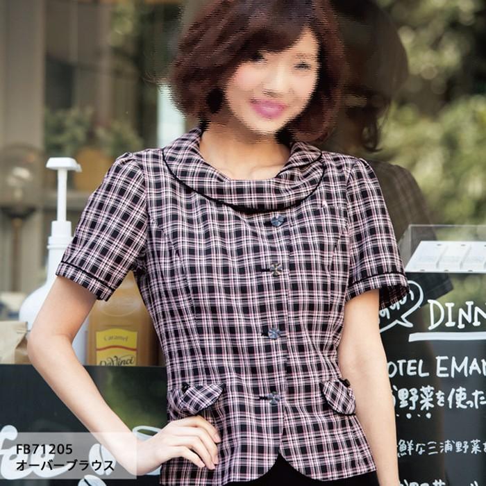 ヌーヴォ FB71205 オーバーブラウス 21号-23号 (事務服・制服