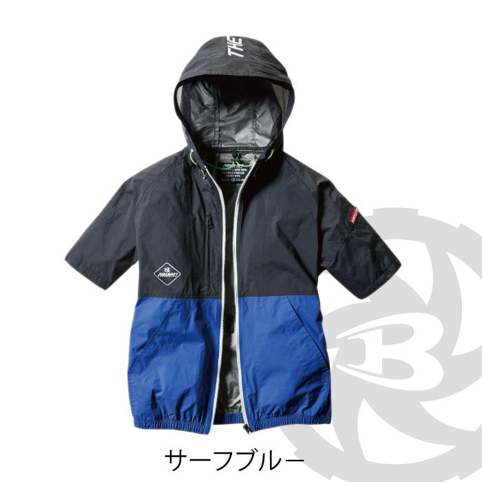 BURTLE バートル 作業服 作業着 AC1086 エアークラフトパーカー半袖