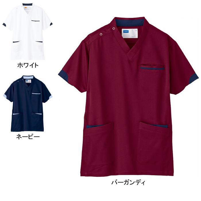 自重堂 作業服 作業着 ホワイセル WH11985 男女兼用スクラブ SS〜4L 医療白衣・介護ウェア :1247681:作業服 空調服 防寒着 キンショウ 通販 スクラブ SS ホワイセル