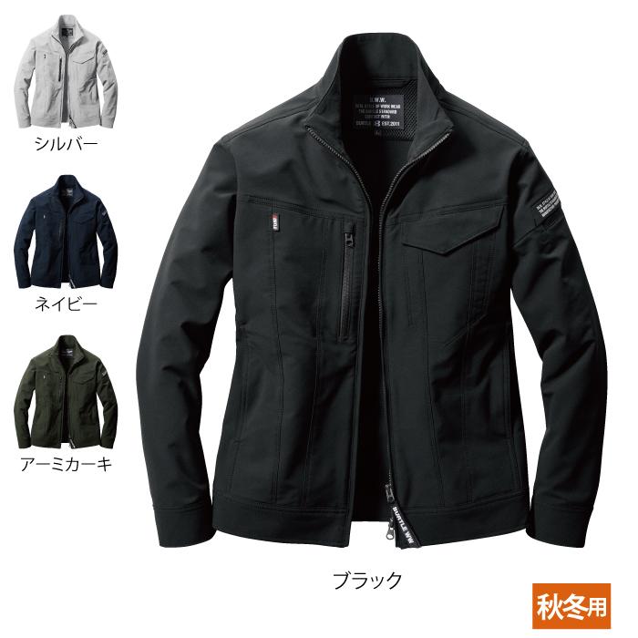 BURTLE 作業用ジャケット ファン付き ブラック BURTLE（バートル） 作業服 作業着 9501 ジャケット XXL 秋冬用 撥水