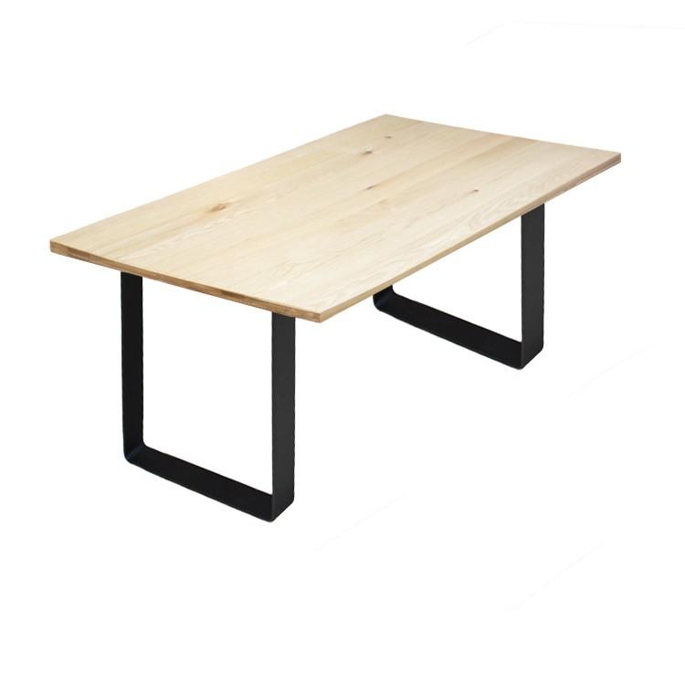 160×85cm オーク×鉄製ロの字脚 324通りカスタムオーダーダイニング