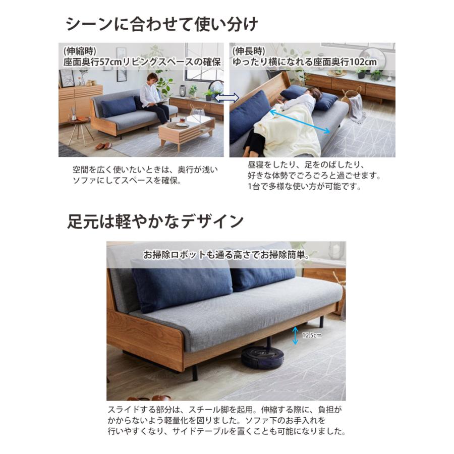 VN×ライトグレー色4月下旬頃入荷予定※ ごろ寝ソファ180cm(ピロー