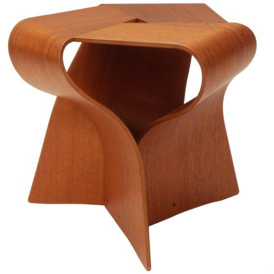 天童木工 マッシュルームスツール ホワイトアッシュ板目（ナチュラル