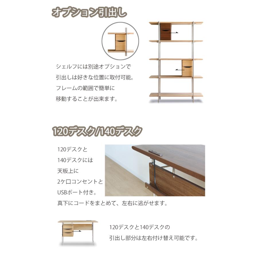 欠品中※ 140デスク単品 ステンレス TRIM-トリム- 机 収納 リビング
