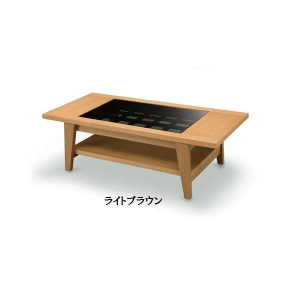 カリモク 木製 ローテーブル センターテーブル 棚板付き 和モダン 天然木タモ・ウォールナット突板 センターテーブル 120幅 リビング