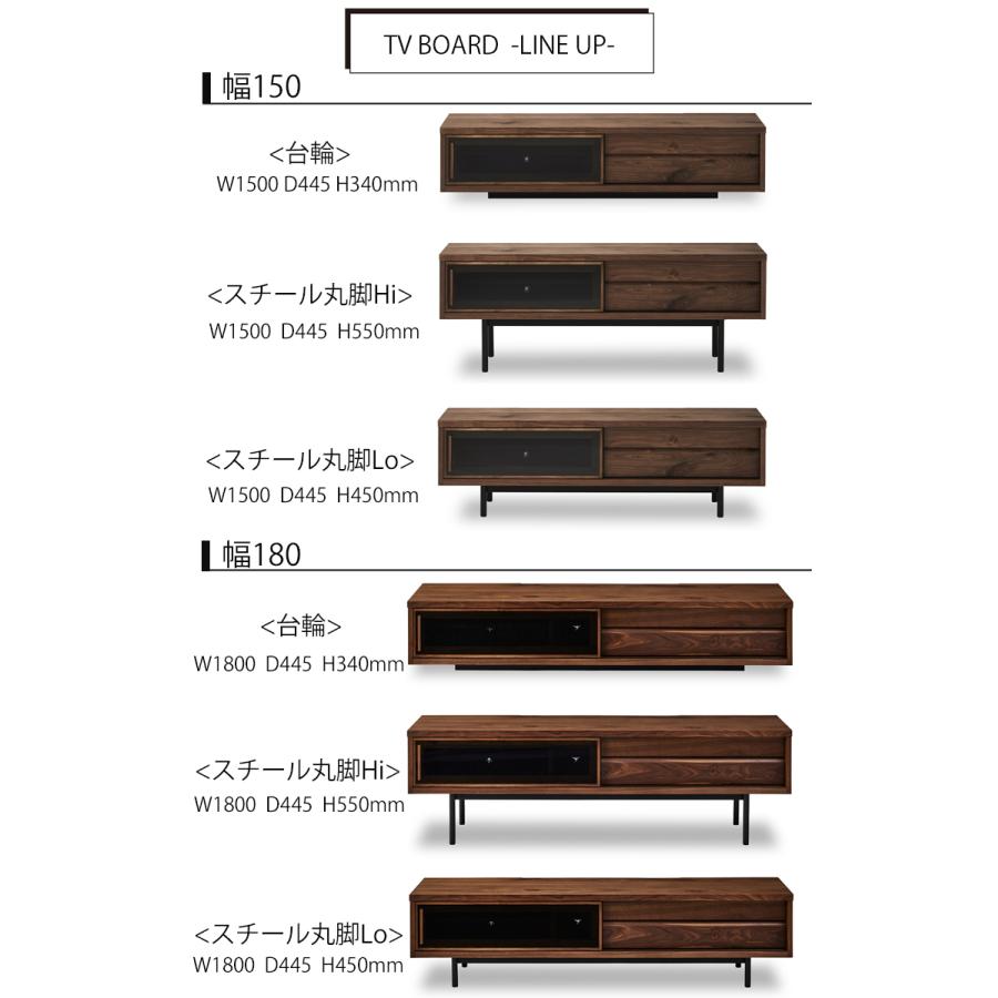 A7人気シール帳 【スチール脚】【150テレビボード】【YORO ヨウロウ】NIPPONAIRE ニッポネア テレビボード ローボード 国産 無垢 ウォールナット シンプル ナチュラル おしゃれ 【1902999932】(67650円)