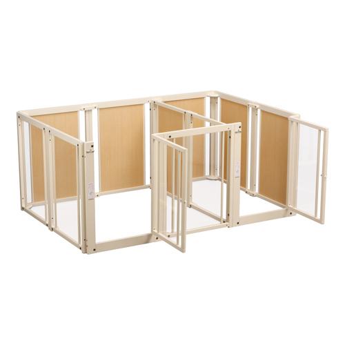 犬用　ケージ(木製+金属) Kiinus（キーヌス） [サークルプラスツードアF80XLpアクリル] ペット