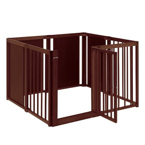 小型犬用 サークルケージ 木製 室内用 キャスター付 kiinus AS88 Kiinus [ペットケージハウスAS88] 小型犬用 ケージ 多頭飼い