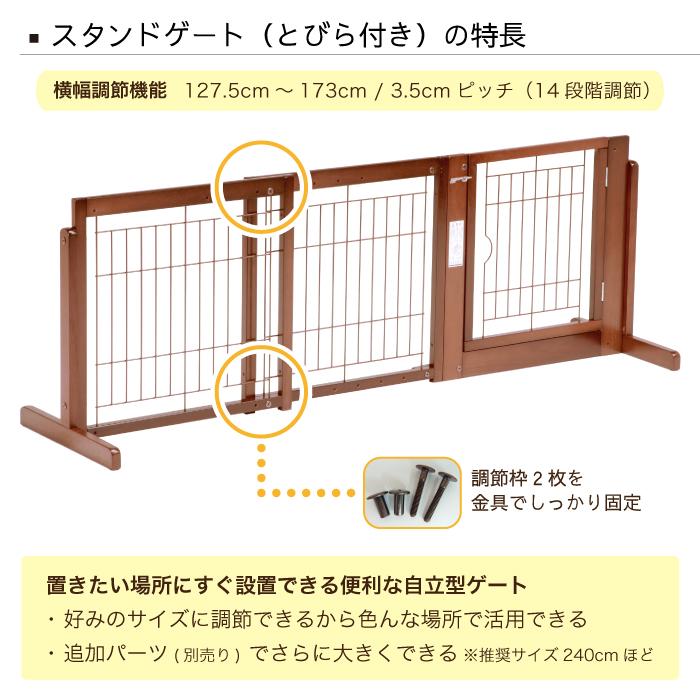 Kiinus（キーヌス） [スタンドゲートF60Aメッシュ] ペットゲート 小型