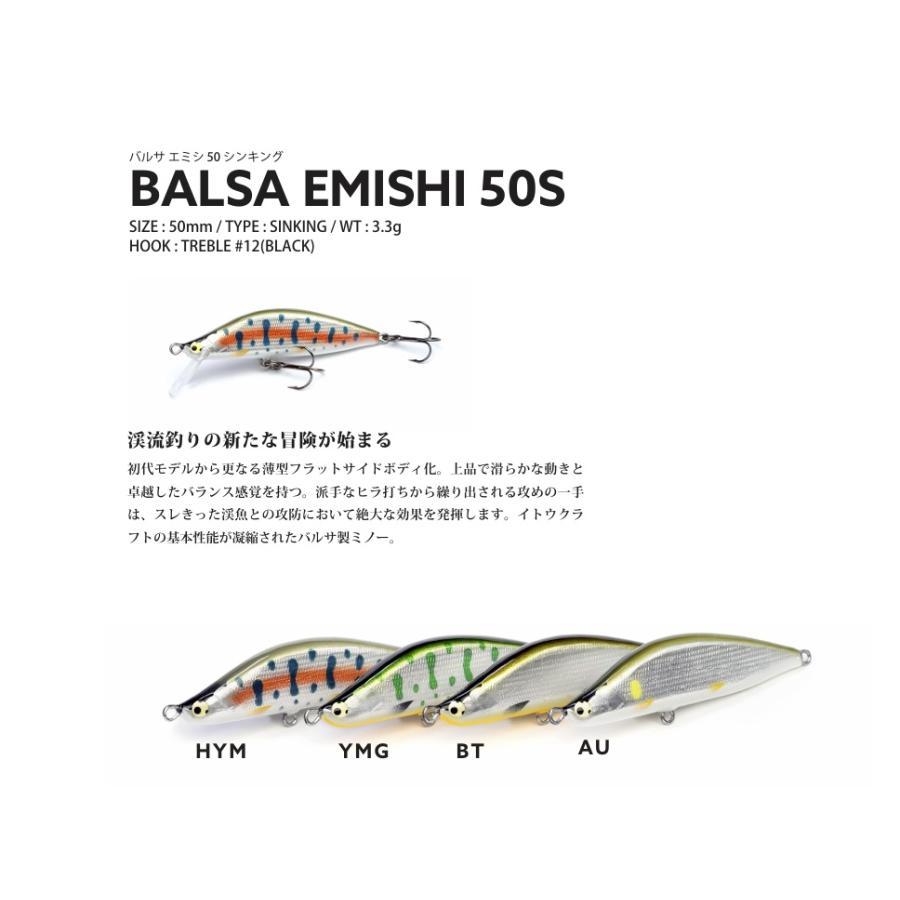 ITO.CRAFT（イトウクラフト） 2025年モデル バルサ蝦夷 シンキング 50S