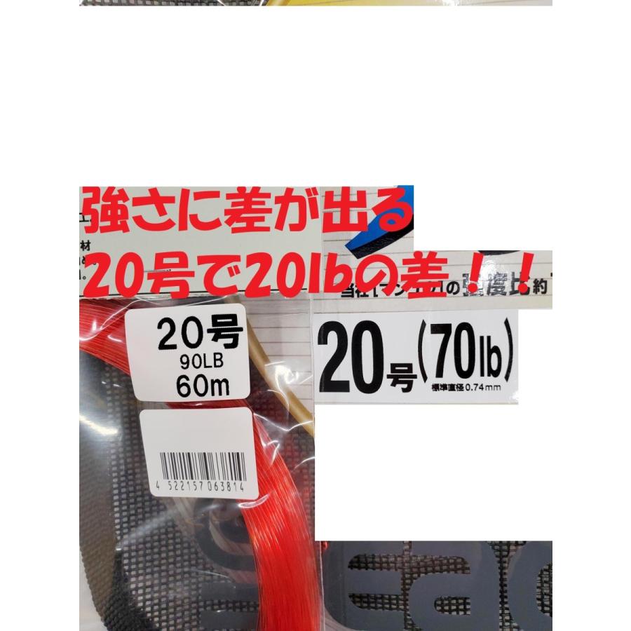 万力 特殊漁業者専用 ナイロン 大物 ハリス 18号 Mina Logistics×金 