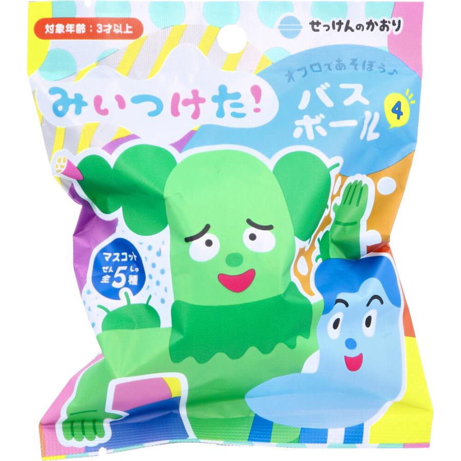 みいつけた！ バスボール4 せっけんのかおり 75g 1回分 入浴剤 : 金