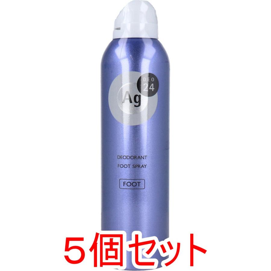 エージーデオ24 フットスプレー h 薬用 足用 無香料 142g×5個セット 