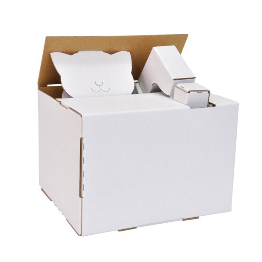 somechan2点セット★Peter Bates…影絵/箱入3個★ hacomo ウゴックシリーズ 猫の貯金箱 動くダンボール工作キット