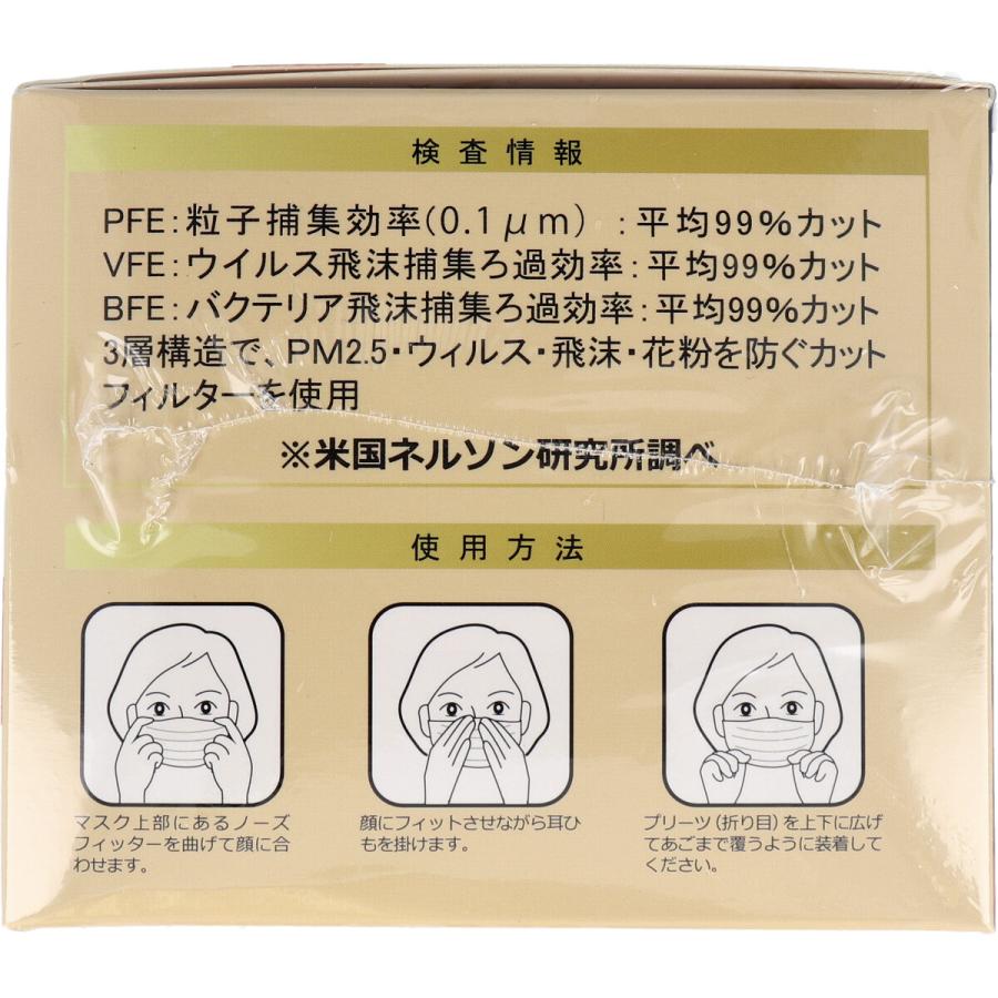 高機能99 カット カラー不織布マスク ふつうサイズ ベージュ 50枚入 金太郎shop 通販 Paypayモール