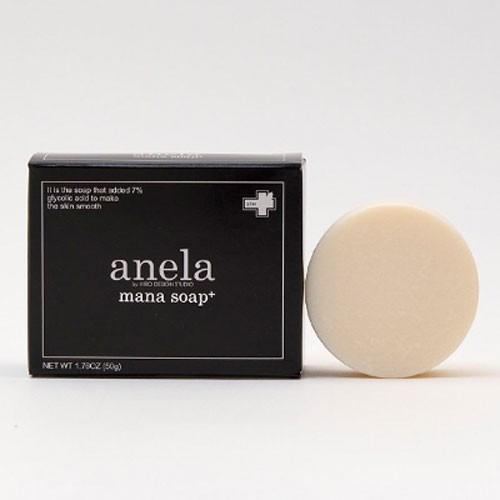 anela アネラ マナソープ ピーリング石鹸 泡立てネット付き 100g : 金