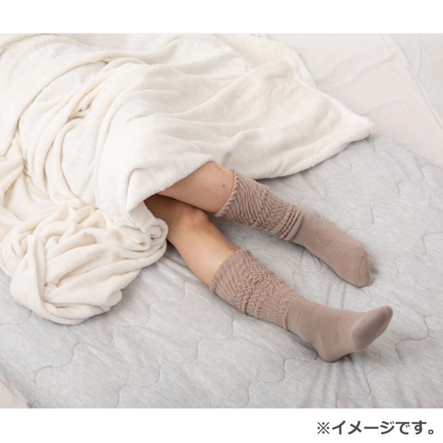 湯たんぽみたいなあったかソックス モカベージュ 22-25cm : 金太郎SHOP