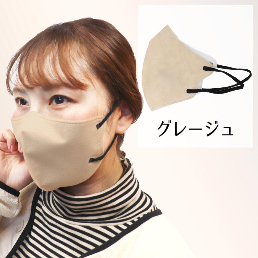 リブふわ　口元立体マスク　グレージュ　30枚×35個 リブふわ 口元立体マスク(グレージュ) 30枚入り(個包装)の通販 by