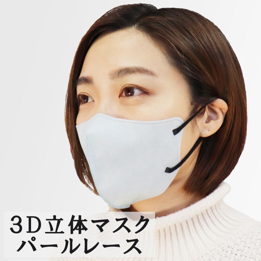iiもの本舗 3D立体マスク バイカラー 不織布 パールレース iiもの本舗 3D立体マスク バイカラー 不織布 パールレース