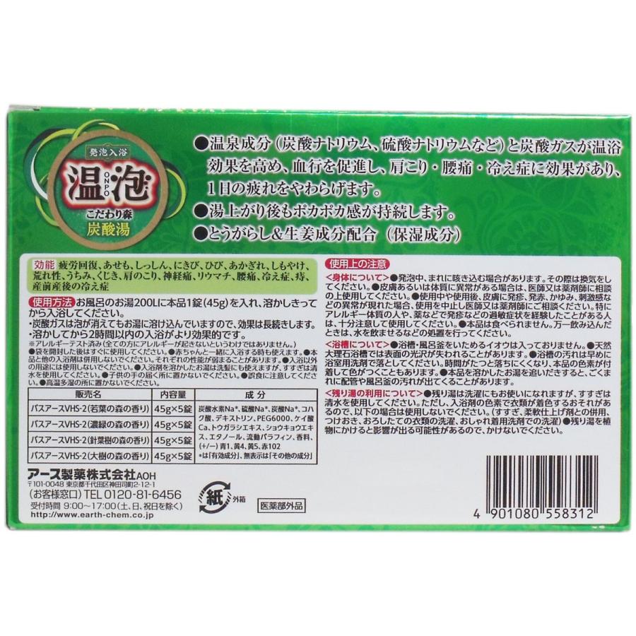 発泡入浴剤 温泡 こだわり森 炭酸湯 ２０錠入 金太郎shop 通販 Paypayモール