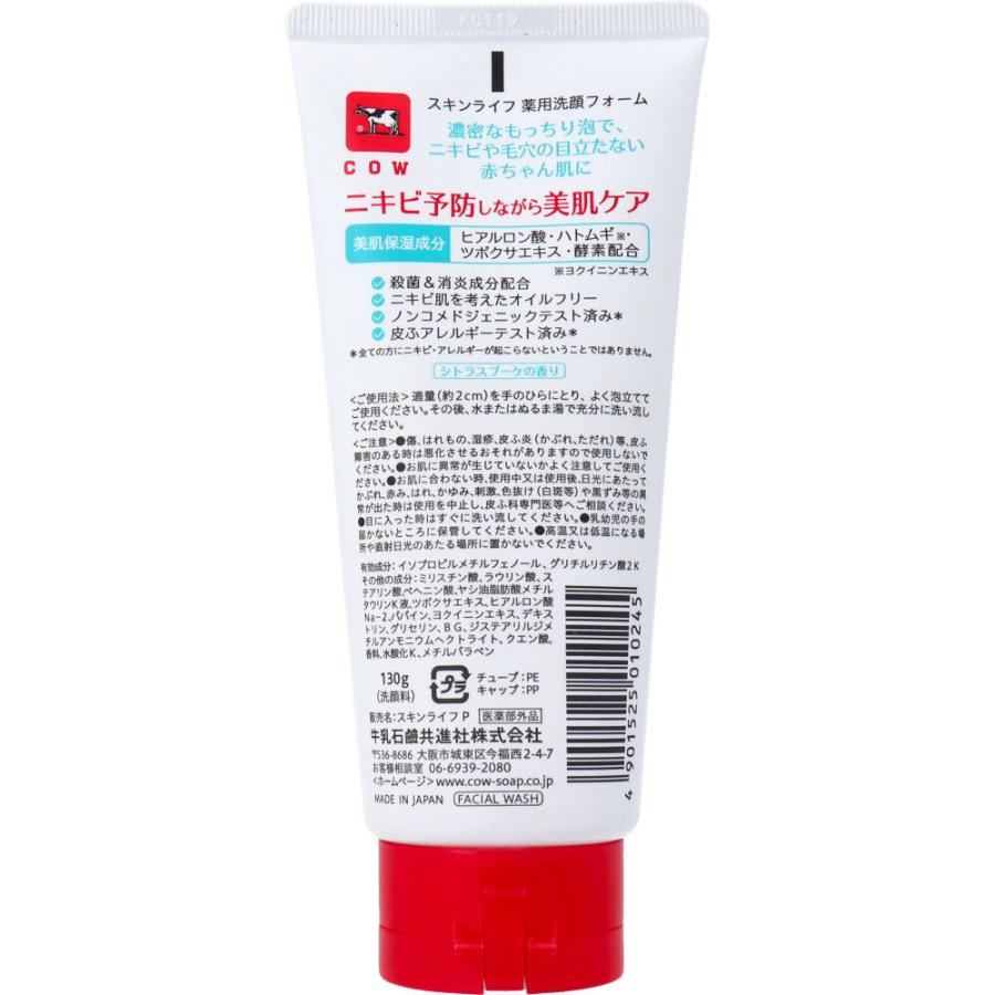 牛乳石鹸 スキンライフ 薬用 洗顔フォーム シトラスブーケの香り 130g