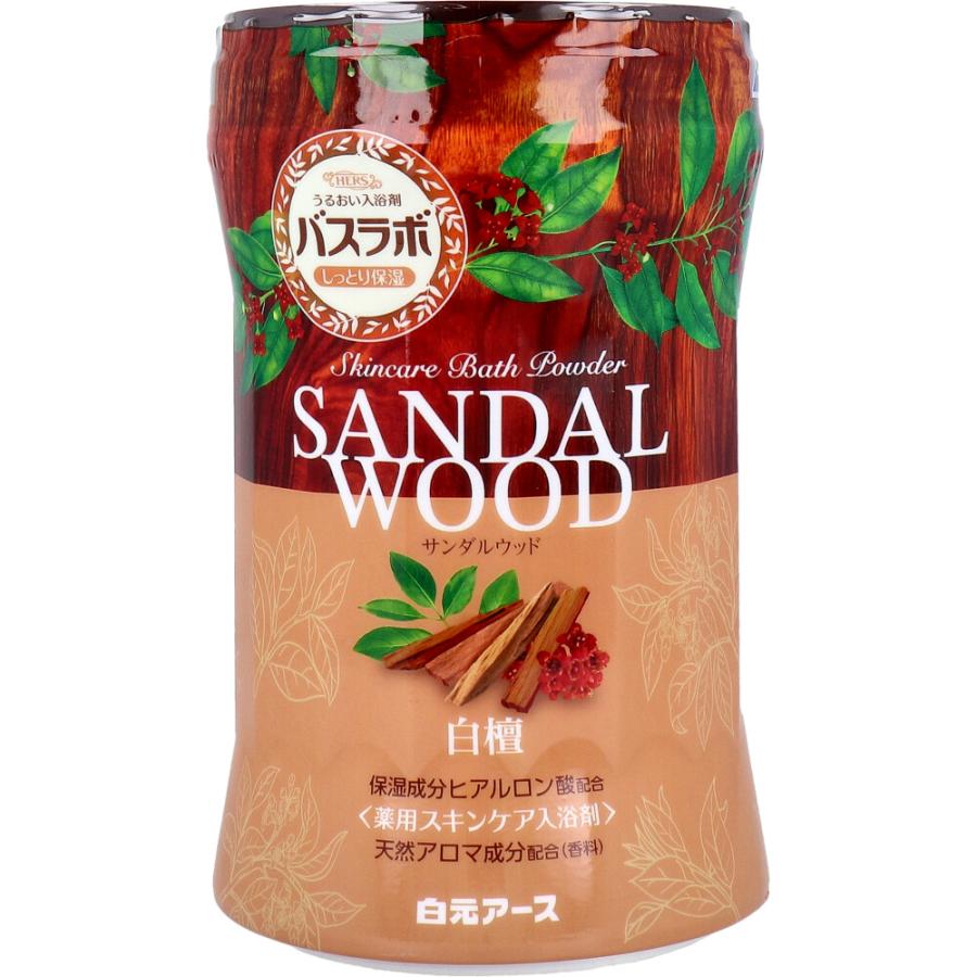 白元アース HERSバスラボ 薬用入浴剤 サンダルウッドの香り 540g : 金