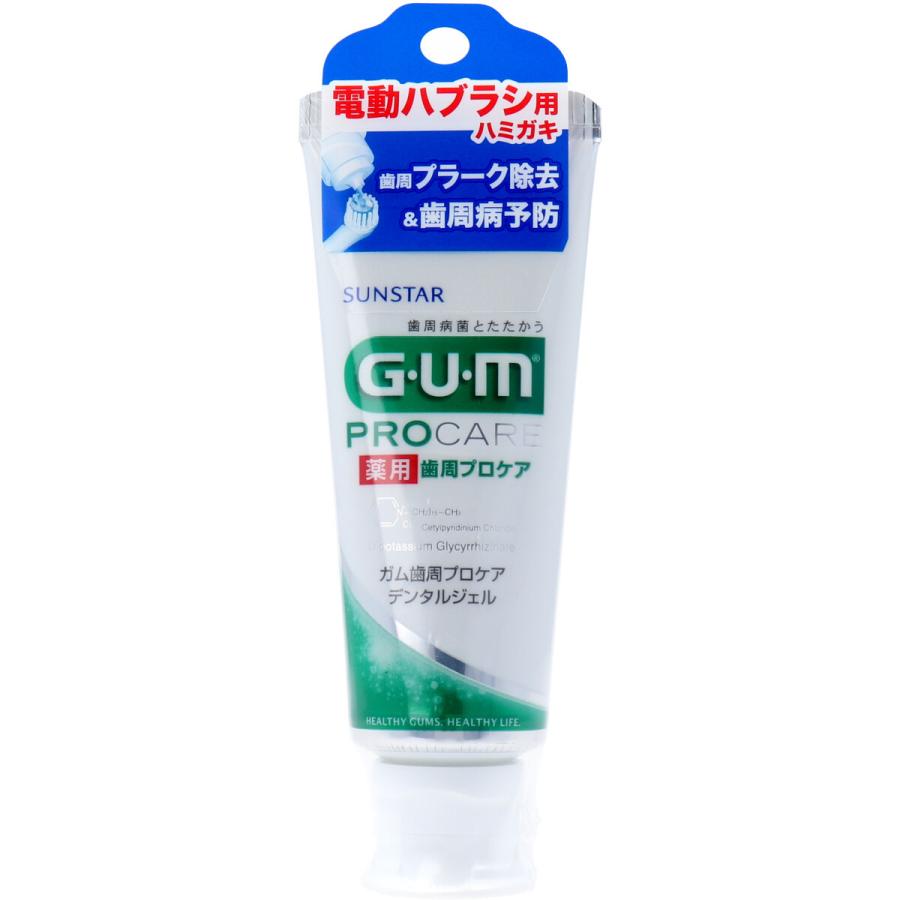 GUM 薬用 ガム歯周プロケア デンタルジェル 電動ハブラシ用 65g 歯磨き粉 4901616007864 通販