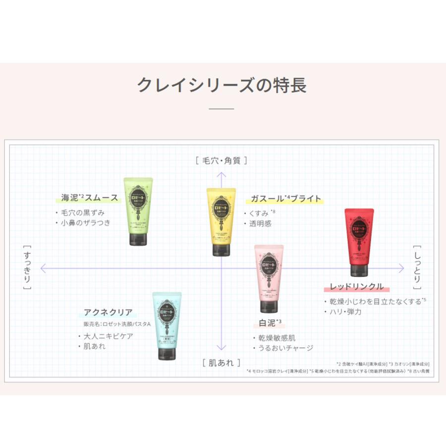 ROSETTE（ロゼット） ロゼット洗顔パスタ 白泥 洗顔フォーム 120g : 金