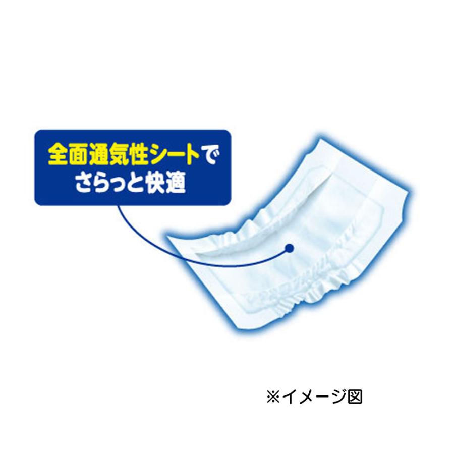 アテント 夜1枚安心パッド ムレを防いで長時間吸収 4回吸収 56枚