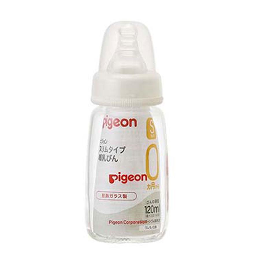 Pigeon（ピジョン） スリムタイプ哺乳びん 耐熱ガラス製 120mL
