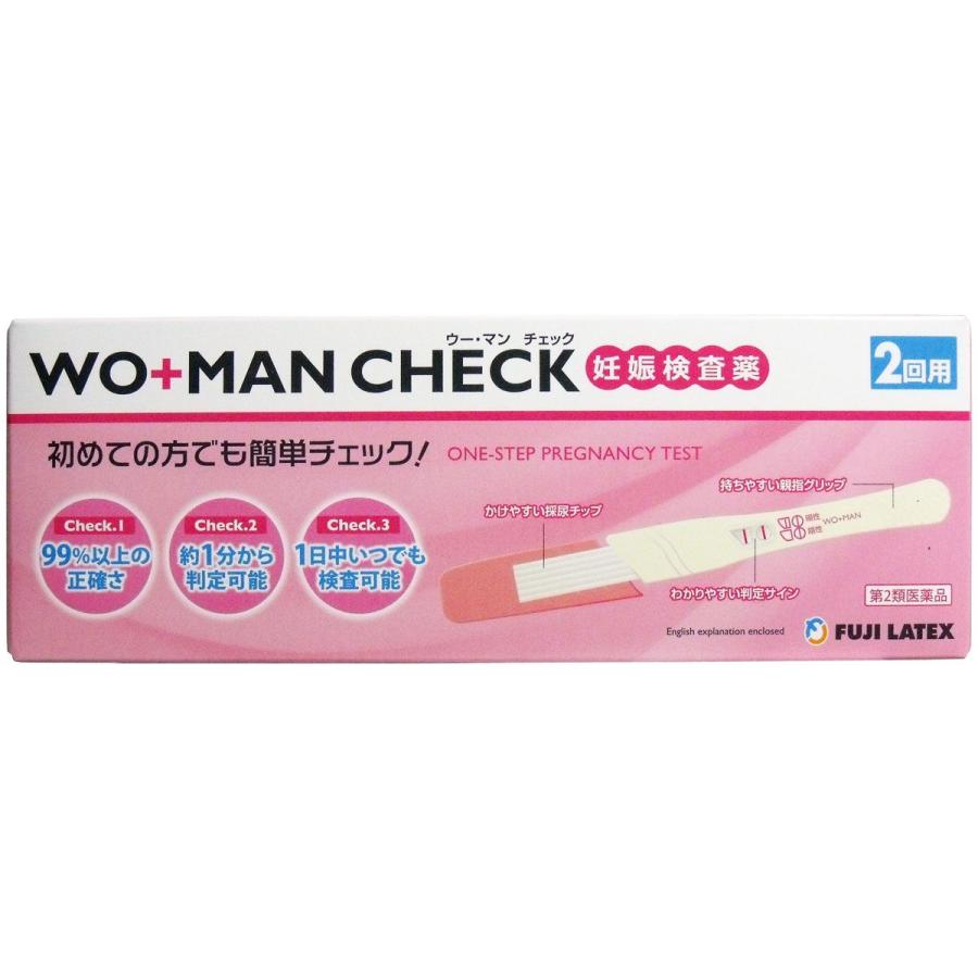 第2類医薬品 ウー マン チェック 妊娠検査薬 ２回用 金太郎shop 通販 Paypayモール