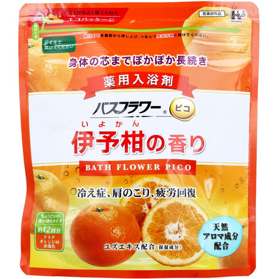 バスフラワー ピコ 薬用入浴剤 伊予柑の香り スプーン付 240g : 金太郎