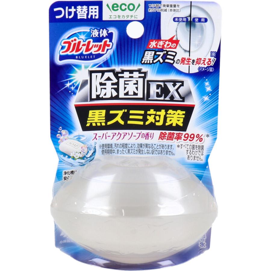液体ブルーレット おくだけ除菌ＥＸ スーパーアクアソープの香り つけ替用 ７０ｍＬ 金太郎SHOP - 通販 - PayPayモール