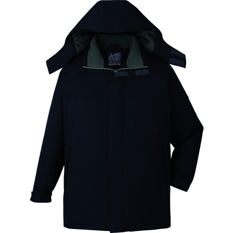 防水】 作業服 防寒コート 自重堂 jic48433 ネイビー 大きいサイズ 4L